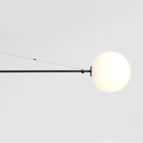 Светильник подвесной LINES L 140826-26 ImperiumLoft белый 1 лампа, основание чёрное в стиле минимализм  фото 3