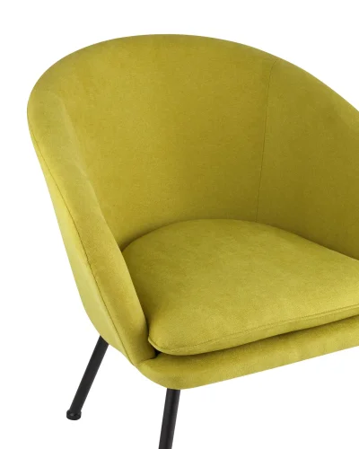 Кресло Декстер, травяной УТ000001795 Stool Group, зелёный/ткань, ножки/металл/чёрный, размеры - ****710*660мм фото 2