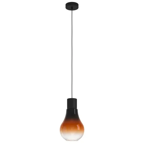 Светильник подвесной Chasely 43459 Eglo коричневый разноцветный 1 лампа, основание чёрное в стиле современный 