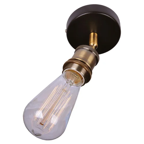 Бра лофт LSP-9320 Lussole без плафона на 1 лампа, основание бронзовое в стиле лофт 