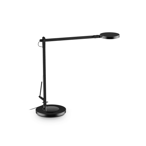 Настольная лампа FUTURA TL NERO Ideal Lux чёрная 1 лампа, основание чёрное металл в стиле минимализм современный 