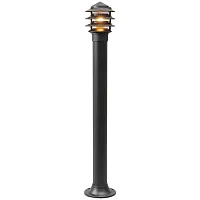 Парковый светильник Уран 803040601 MW-LIGHT уличный IP44 чёрный 1 лампа, плафон белый в стиле современный E27