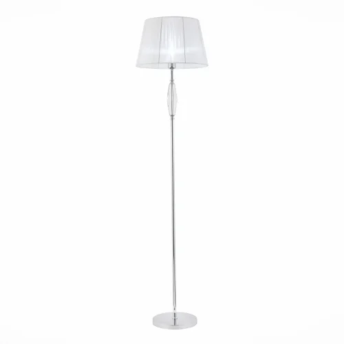 Торшер Bello SL1756.105.01 ST-Luce  белый серый 1 лампа, основание хром в стиле классический

