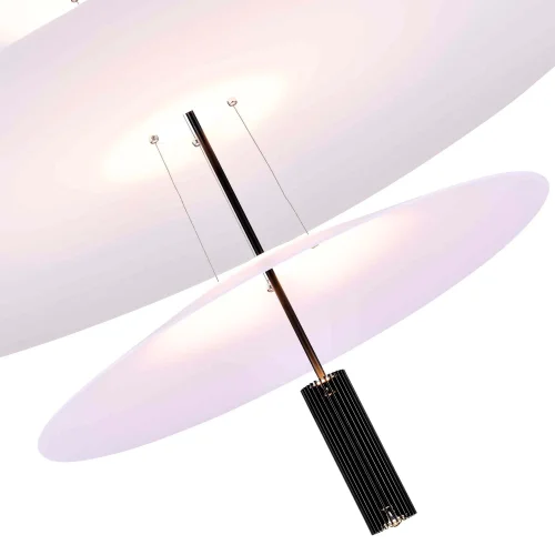Светильник подвесной LED Isola SL6101.423.01 ST-Luce белый 1 лампа, основание чёрное в стиле арт-деко минимализм современный  фото 3