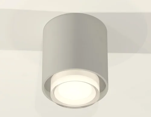 Светильник накладной Techno spot XS7724015 Ambrella light серый 1 лампа, основание серое в стиле хай-тек современный круглый фото 3