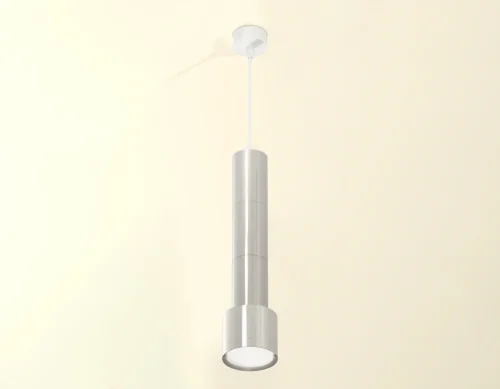 Светильник подвесной XP8120001 Ambrella light серебряный 1 лампа, основание белое в стиле хай-тек  фото 2