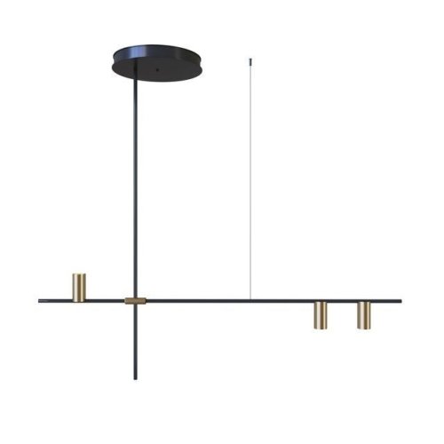 Светильник подвесной Tribes 8120-3 LOFT IT золотой 3 лампы, основание чёрное в стиле современный 