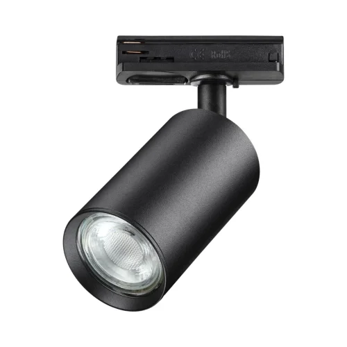 Трековый светильник однофазный трехжильный Pipe 370965 Novotech чёрный для шинопроводов серии Pipe фото 5