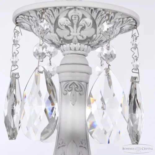 Люстра подвесная AL79101/6/175 B WMN P1 U Angel Bohemia Ivele Crystal белая на 6 ламп, основание патина никель белое в стиле классический sp фото 6