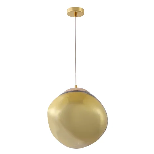 Светильник подвесной MALAGA SP1 D280 GOLD Crystal Lux золотой янтарный 1 лампа, основание золотое в стиле современный  фото 3