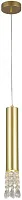 Светильник подвесной Merger 2922-1P F-promo прозрачный латунь 1 лампа, основание латунь в стиле современный трубочки
