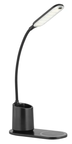 Настольная лампа LED Melli 58429B Globo чёрная 1 лампа, основание чёрное полимер в стиле минимализм современный 