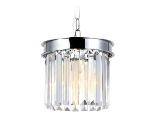 Светильник подвесной TR5101 Ambrella light прозрачный 1 лампа, основание хром в стиле современный классический  фото 3