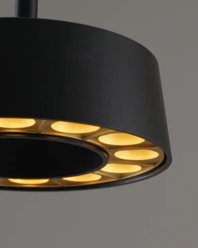 Светильник подвесной LED Luma V10855-PL Moderli чёрный 1 лампа, основание чёрное в стиле современный  фото 4