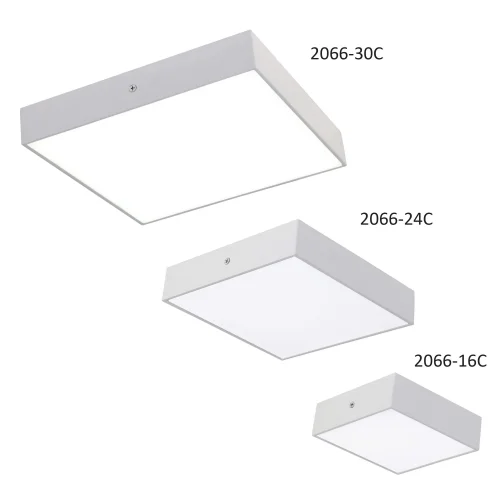 Светильник накладной LED Flashled 2066-16C Favourite белый 1 лампа, основание белое в стиле современный квадратный фото 2