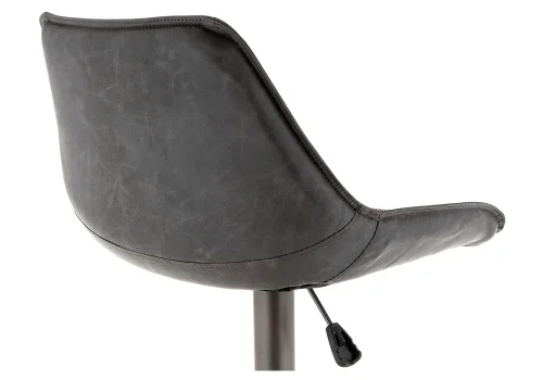 Барный стул Kozi серый / коричневый 11301 Woodville, коричневый/искусственная кожа, ножки/металл/чёрный, размеры - *1105**** фото 5