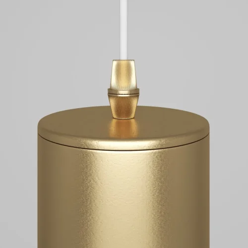 Светильник подвесной Focus P075PL-01MG Maytoni матовый золото 1 лампа, основание матовое золото в стиле современный трубочки фото 6