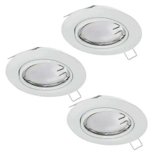 Светильник точечный LED PENETO 94406 Eglo белый 3 лампы, основание белое в стиле современный 
