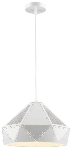 Светильник подвесной 384-006-01 Velante белый 1 лампа, основание белое в стиле лофт 