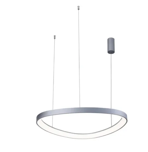 Светильник подвесной LED Zula APL.022.13.48 Aployt серый 1 лампа, основание серое в стиле современный кольца