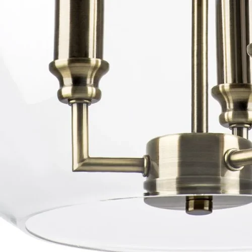 Светильник подвесной Sferico 729131 Lightstar прозрачный 3 лампы, основание латунь в стиле арт-деко  фото 4
