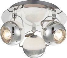 Спот С 3 лампами LED CHARLEY 57883-3 Globo хром GU10 в стиле современный 