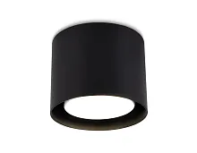 Светильник накладной TN703 Ambrella light чёрный 1 лампа, основание чёрное в стиле хай-тек современный круглый