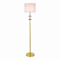 Торшер Attic SLE1117-205-01 Evoluce  розовый 1 лампа, основание золотое в стиле классический
