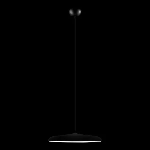 Светильник подвесной LED Plato 10119 Black LOFT IT белый 1 лампа, основание чёрное в стиле современный  фото 2