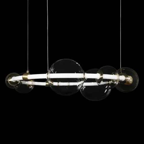 Светильник подвесной LED Alpha 10126/730 LOFT IT прозрачный 1 лампа, основание золотое в стиле современный шар фото 4