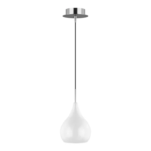 Светильник подвесной PENTOLA 803030 Lightstar белый 1 лампа, основание хром серое в стиле арт-деко 