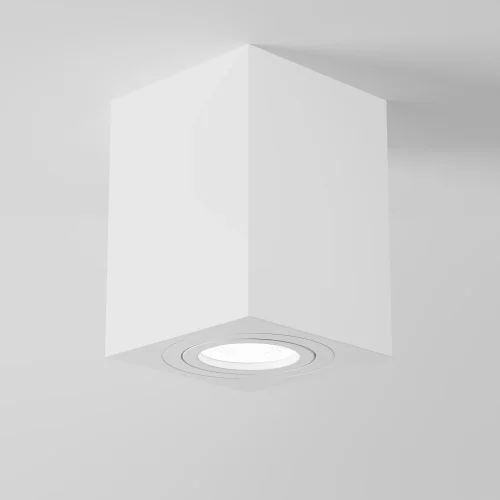 Светильник накладной Alfa C017CL-01W Maytoni белый 1 лампа, основание белое в стиле современный квадратный фото 3