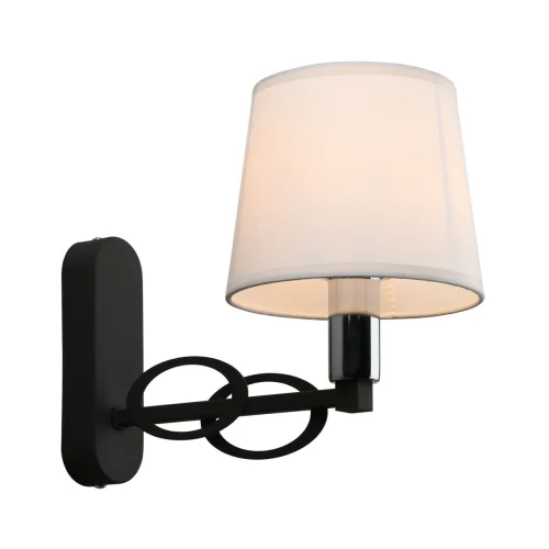 Бра Reggello OML-64901-01 Omnilux белый на 1 лампа, основание чёрное в стиле современный 