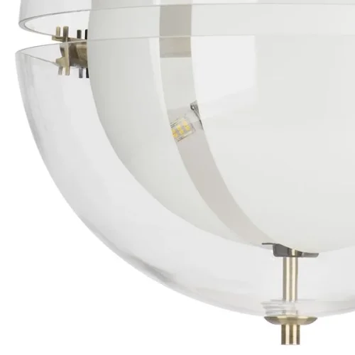 Светильник подвесной Modena 816043 Lightstar белый прозрачный 8 ламп, основание латунь в стиле современный арт-деко шар фото 5