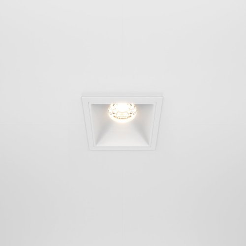 Светильник точечный Alfa LED DL043-01-10W3K-SQ-W Maytoni белый 1 лампа, основание белое в стиле современный  фото 5