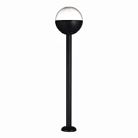 Парковый светильник Ombra SL9000.405.01 ST-Luce уличный IP54 чёрный 1 лампа, плафон белый в стиле современный E27