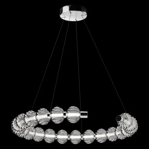 Светильник подвесной LED Amulet MOD555PL-L26CH4K Maytoni прозрачный 1 лампа, основание хром в стиле хай-тек современный шар фото 2