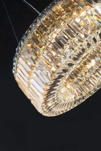 Люстра подвесная 10265+12/S Newport прозрачная на 17 ламп, основание никель в стиле современный  фото 4