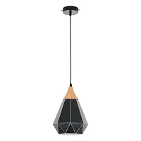 Светильник подвесной Brigitte MR1405-1P MyFar чёрный 1 лампа, основание чёрное в стиле современный скандинавский лофт 