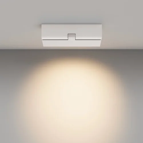 Светильник накладной LED Points rot C136CL-12W3K-W Maytoni белый 1 лампа, основание белое в стиле современный хай-тек прямоугольный фото 4