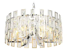 Люстра подвесная TR5060 Ambrella light прозрачная на 6 ламп, основание хром в стиле классический современный 