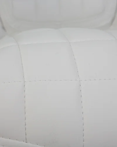 Офисное кресло для руководителей 114B-LMR CHESTER, цвет белый Dobrin, белый/экокожа, ножки/металл/хром, размеры - 1180*1250***680*730 фото 8