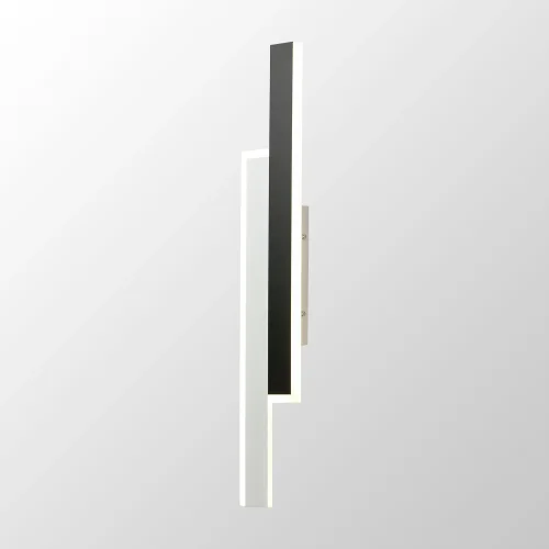 Бра LED Alachua LSP-7149 Lussole чёрный белый на 2 лампы, основание чёрное в стиле современный минимализм 