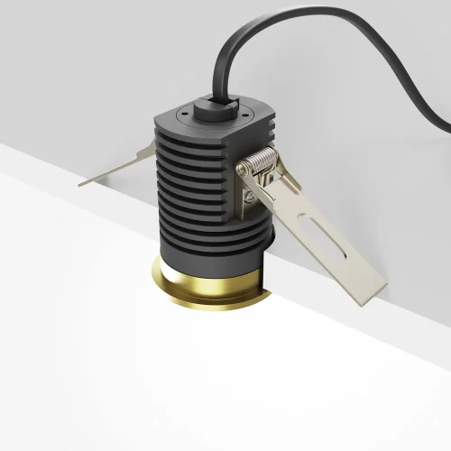 Светильник точечный LED Mini DL059-7W4K-BS Maytoni латунь 1 лампа, основание латунь в стиле современный хай-тек круглый фото 3