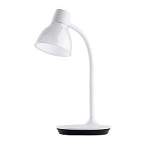 Настольная лампа LED Ракурс 631036301 DeMarkt белая 1 лампа, основание белое полимер в стиле современный 