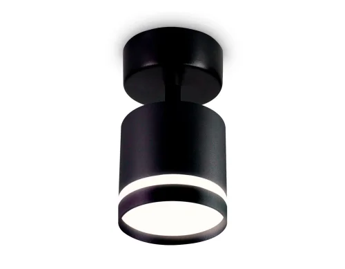 Светильник накладной TA1414 Ambrella light чёрный 1 лампа, основание чёрное в стиле хай-тек минимализм круглый фото 3