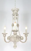 Люстра подвесная pietra isola 132.3 Lucia Tucci без плафона на 3 лампы, основание бежевое в стиле классический прованс ампир 