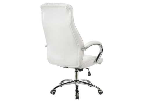 Компьютерное кресло Monte белое 1863 Woodville, белый/искусственная кожа, ножки/металл/хром, размеры - ****670*750 фото 4