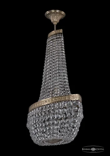 Люстра потолочная хрустальная 19013/H2/55IV Pa Bohemia Ivele Crystal прозрачная на 6 ламп, основание латунь в стиле классический sp фото 2