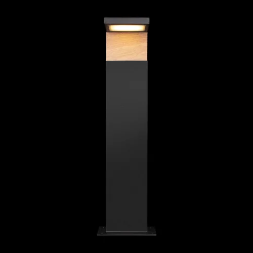 Парковый светильник LED Oak 100001/600 LOFT IT уличный IP54 чёрный 1 лампа, плафон чёрный в стиле современный хай-тек LED фото 2